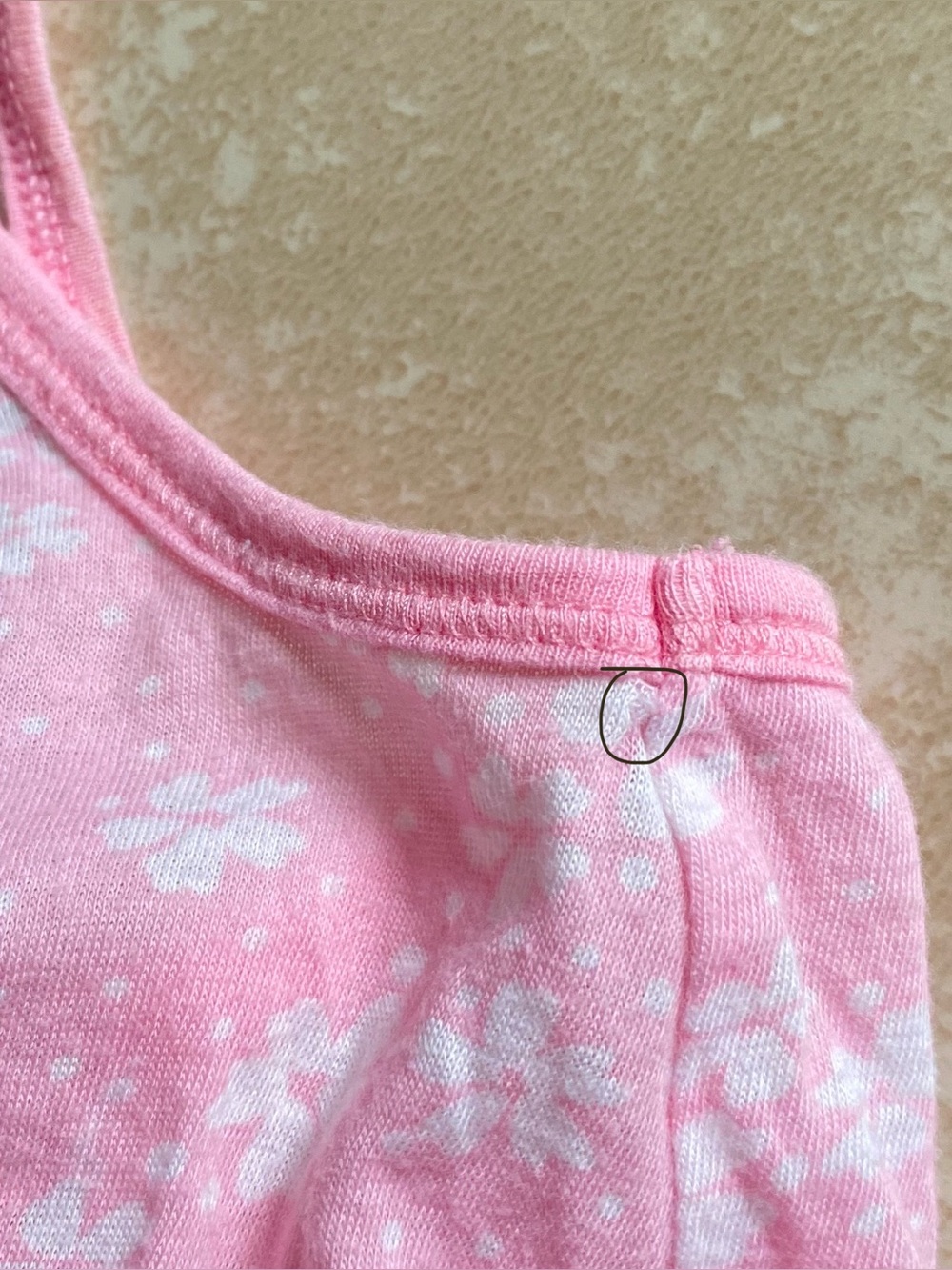 Y2k Hollister pink and white floral babydoll tank top - Picture 12 of 12